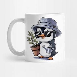 Penguin Gardening Mug